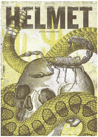 HELMET "Hellfest 2017" Screen Print
