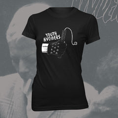 YOUTH AVOIDERS "Dynamite" Women black Tshirt